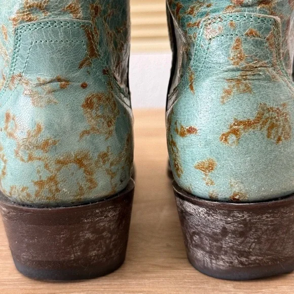 Old Gringo Turquoise and Brown Cowgirl Boots - Picture 6 of 10